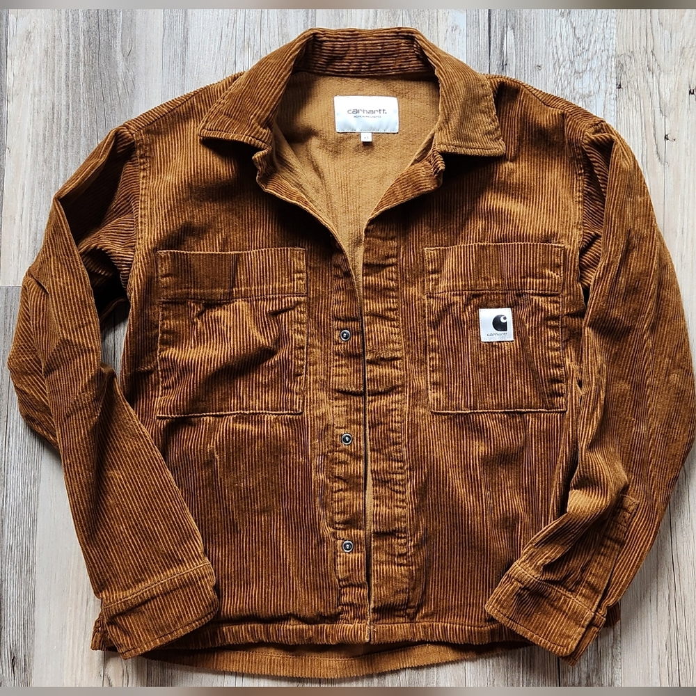 Brand new Carhartt WIP brown corduroy women's jacket size S